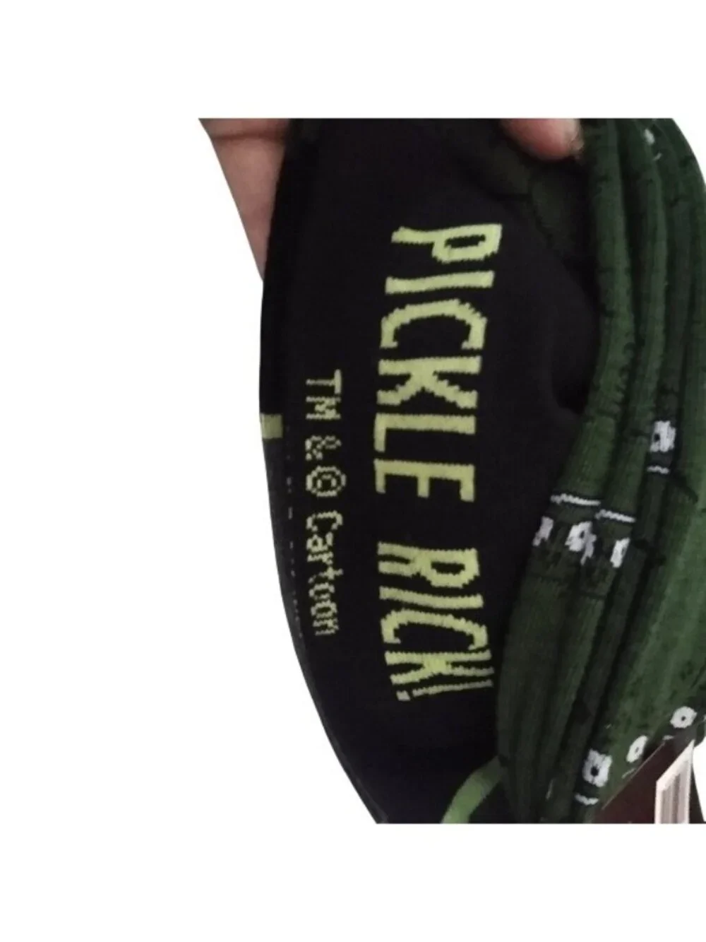 Men's Rick & Morty Pickle Rick 2 pair Socks, size 6-12